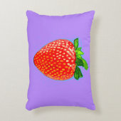 ジューシーなイチゴポップ・アートのインアートスタイル アクセントクッション (正面(垂直))