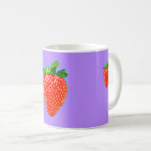 ジューシーなイチゴポップ・アートのインアートスタイル コーヒーマグカップ (正面右)