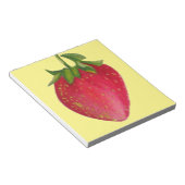 ジューシーなイチゴ果実水カラーマクロアート ノートパッド (アングル)