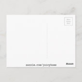 ジューシーなイチゴ果実水カラーマクロアート ポストカード (裏面)