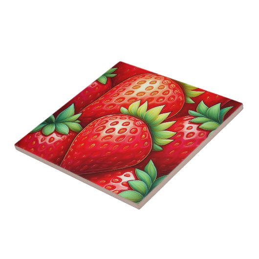 ジューシーなイチゴ タイル (側面)