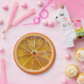 ジューシーなオレンジスライス – おもしろい ペーパープレート (パーティー)