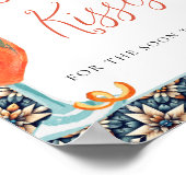 ジューシーなオレンジ色のスピッツ推測シャワーのゲームの数 ポスター (角)