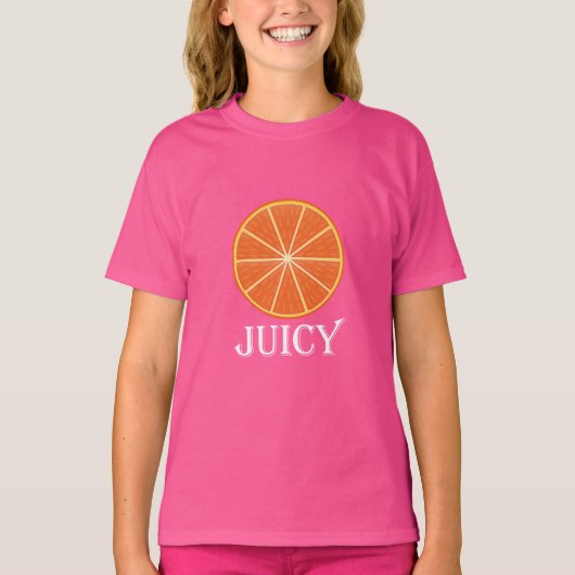 ジューシーなオレンジ – 女子の基本Tシャツ Tシャツ (正面)