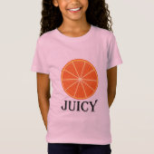 ジューシーなオレンジ – 女子素晴らしジャージーTシャツ Tシャツ (正面)