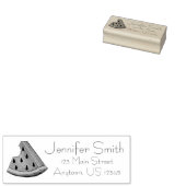 ジューシーなスイカのスライス果実のアドパーソナライズされたレス ラバースタンプ (押印)