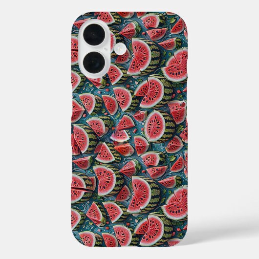 ジューシーなスイカのパターンデザイン 1 Case-Mate iPhoneケース (裏面)