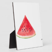 ジューシーなスイカ果実 フォトプラーク (側面)