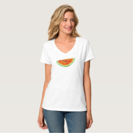 ジューシーなスイカ赤グリーン4ワンダ Tシャツ