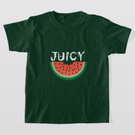 ジューシーなスイカ - ガールズ向けベーシックTシャツ Tシャツ