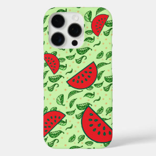 ジューシーなスイカ&リーフ iPhone 16 PROケース
