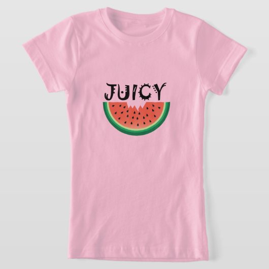 ジューシーなスイカ – 女子素晴らしジャージーTシャツ Tシャツ (レイダウン)