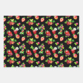 ジューシーなストロベリーセット ラッピングペーパーシート (正面2)