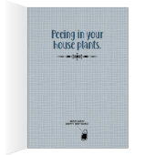 「ジューシーなネズミ」猫好きの誕生日カード (内側 (右))