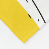 ジューシーなバナナの明るいヴィンテージパターン フリースブランケット (角)