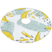 ジューシーなバナナの明るいヴィンテージパターン ブラッシュドポリエステルツリースカート (アングル)