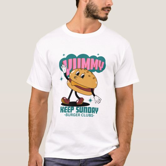 ジューシーなバーガー部 Tシャツ (正面)