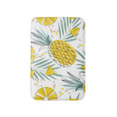 ジューシーなパイナップル:明るいヴィンテージパターン。 バスマット (正面縦)