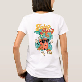 ジューシーなパーティービーブス – レトロ漫画ドリンクマスコットティー Tシャツ