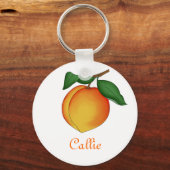 ジューシーなピーチキーチェーン キーホルダー (正面)