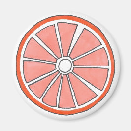 ジューシーなフロリダオレンジ柑橘類フルーツスライス マグネット