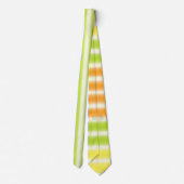 ジューシーなレモンライムとオレンジの柑橘類のフルーツストライプ類 ネクタイ (裏面)