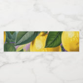 ジューシーなレモン ペットボトルラベル (シングルラベル)