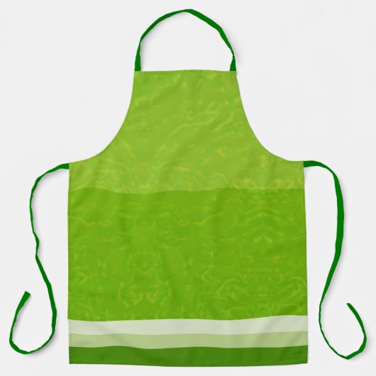 ジューシーな柑橘系ライムフルーツスライス色 エプロン (正面)
