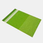 ジューシーな柑橘系ライムフルーツスライス色 ドアマット (アングル)