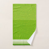 ジューシーな柑橘系ライムフルーツスライス色 バスタオルセット (ハンドタオル)