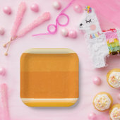 ジューシーな柑橘類オレンジのフルーツスライス色 ペーパープレート (パーティー)