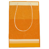 ジューシーな柑橘類オレンジのフルーツスライス色 ミディアムペーパーバッグ (正面)