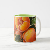 ジューシーな桃 ツートーンマグカップ (正面右)