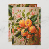 ジューシーな桃 ポストカード (正面/裏面)