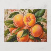 ジューシーな桃 ポストカード (裏面)