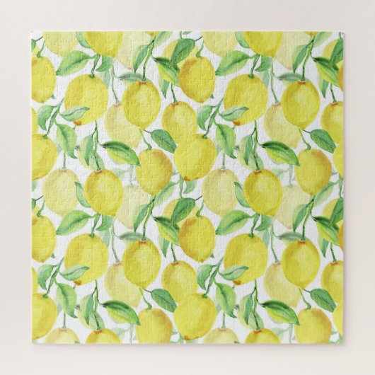 ジューシーな水鮮やか色：レモ絵を描ン ジグソーパズル (縦)