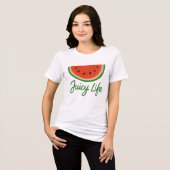 ジューシーな生活 トライブレンドTシャツ (正面全面)