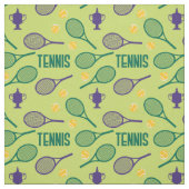 ジューシーな緑のテニスラケット-カスタマイズ可能！ ファブリック (見本)