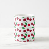 ジューシーな赤いさくらんぼ コーヒーマグカップ (中央)