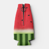 ジューシーな赤いスイカパーソナライズされた ボトルクーラー (裏面)