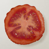 ジューシーな赤いトマト ラウンドクッション (裏面)