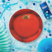 ジューシーな赤い自家栽培のガーデントマト ペーパープレート (パーティー)