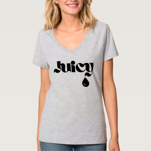 ジューシーなT型。SVG、PDF、PNG、ファイルの切り取り、プリントファイル Tシャツ (正面)