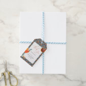 ジューシーオレンジスピリッツブライダルシャワーサンキュー ギフトタグ (より糸付き)