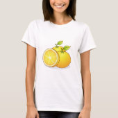 ジューシーオレンジ フルーツアート Tシャツ (正面)