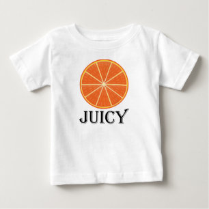 ジューシーオレンジ-ベビー素晴らしジャージーTシャツ ベビーTシャツ