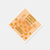 ジューシーオレンジYou Ready Citrus赤ちゃんモダンシャワー スタンダードカクテルナプキン (角)