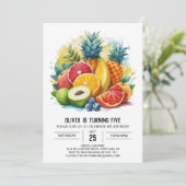 ジューシーオンライン ボホ フルーツ バースデー 招待状 (スタンド正面)