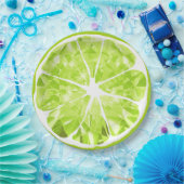 ジューシージェムライムスライスシトラスフルーツパーティーパティオ ペーパープレート (パーティー)