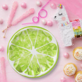 ジューシージェムライムスライスシトラスフルーツパーティーパティオ ペーパープレート (パーティー)